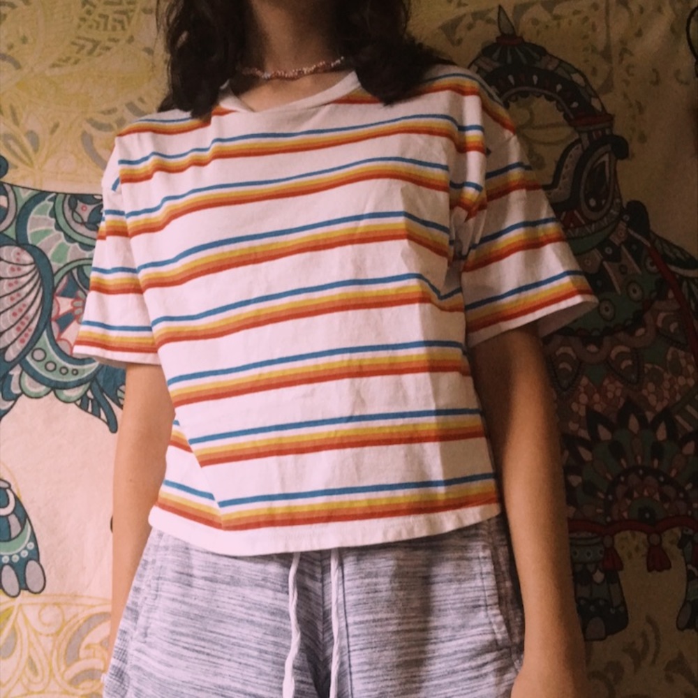 RAINBOW CROP TOP
